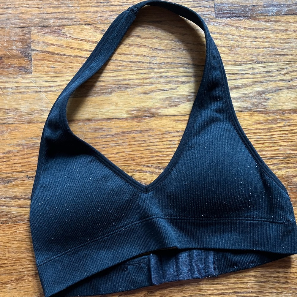 ribbed hollister halter bralette